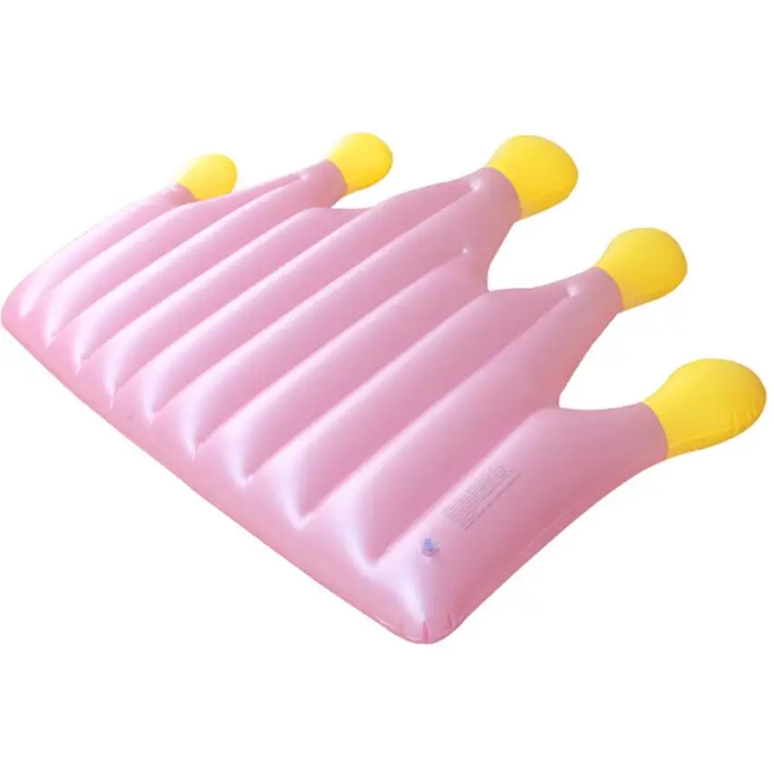 

Summer Beach Swiming Inflatable Spoof Cartoon Crown Floating Row Non-toxic no odor Fashion design Enjoy the water outdoor A7