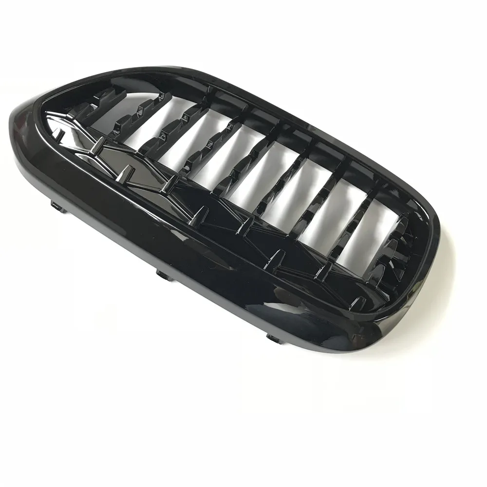 2 шт. глянцевая черная передняя гоночная решетка для G30 G38- серебро Алмаз Автомобиль Стайлинг решетка гриль