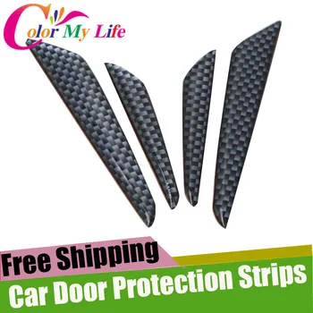 

4Pcs/Set Car Door Stickers Door Protection Strips Sticker For Nissan X-Trail Xtrail T31 T32 Qashqai J10 J11 Juke Tiida Murano