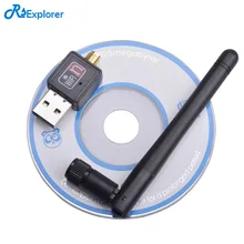RSExplorer 150M External USB WiFi Adapter Antenna Dongle Mini Wireless LAN Network Card 802 11n g