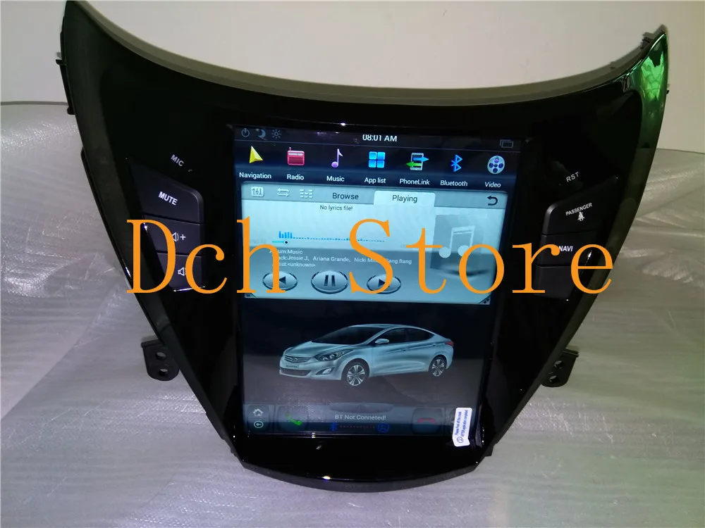 10,4 ''Тесла стиль Android 8,1 автомобильный DVD gps плеер для hyundai elantra Avante 2011 2012 2013 PX6 CARPLAY Радио Навигация