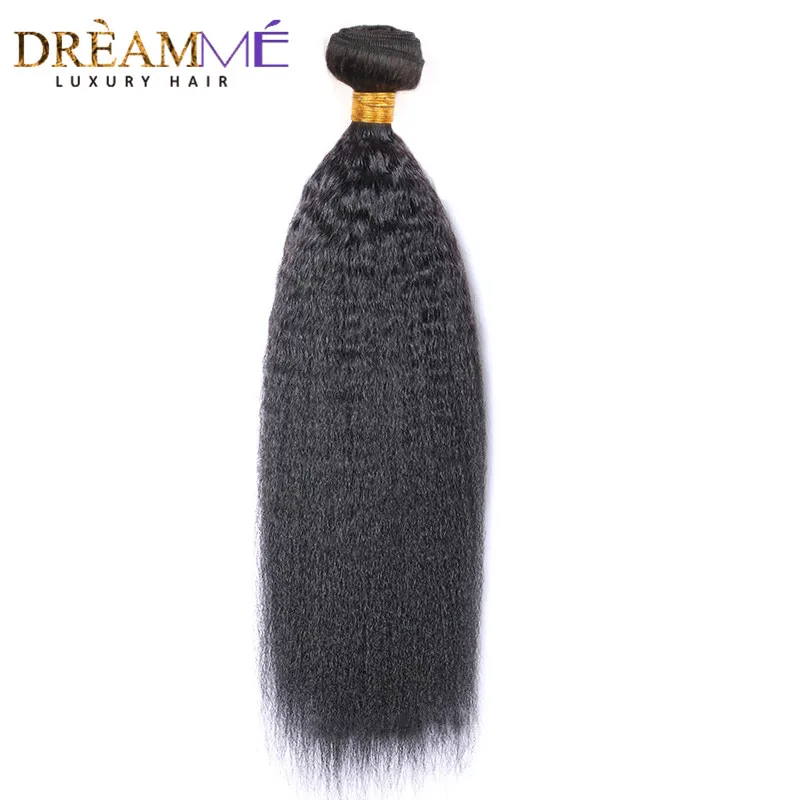 Dreamme queen кудрявые Прямые Натуральные пучки волос индийские волосы Remy 1 шт. только 12