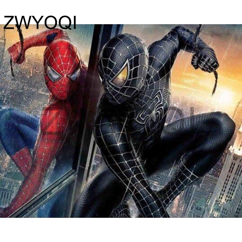 

DIY 3D Diamond mosaic Spider-Man Full Square Diamond painting Spider-Man Full Round Diamond embroidery Cross stitch Spider-Man