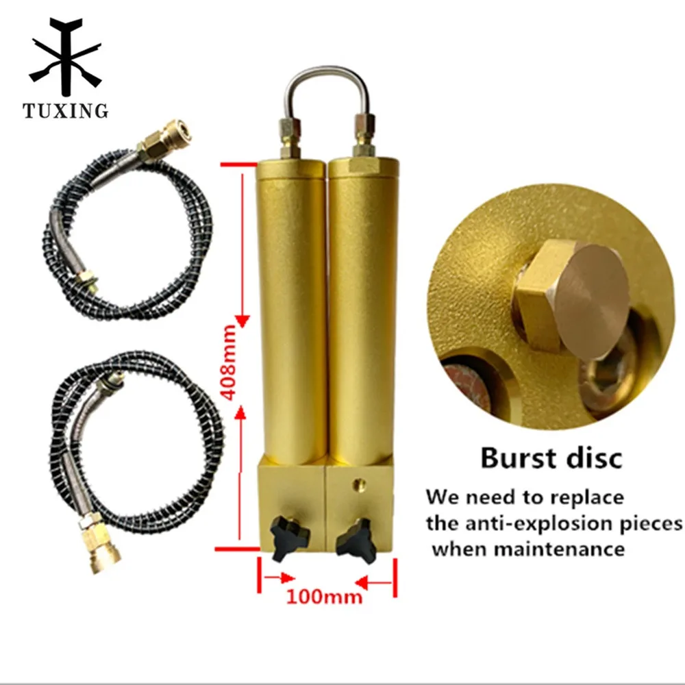 TUXING аквалангированный фильтр для дайвинга, компрессор, сепаратор водяного масла, фильтр для очистки воздуха 408 мм* 100 мм 286 мм* 100 мм