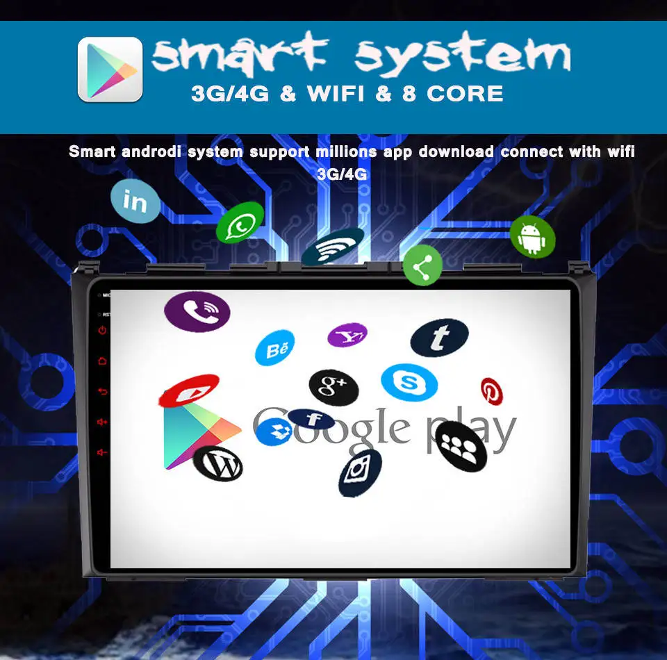 Perfect Octa core 1024*600 Android 9.0 HD Car DVD Player Radio For Honda CRV 2007 2008 2009 2010 2011 3/4G WIFI GPS Navigation Head Unit 10