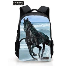 Grandes Niños Animal Caballo Bolsa de La Escuela para Varones Adolescentes Chicas Cool Dog Lion Mochila para Niños de La Manera de Los Hombres de Viaje Backbag