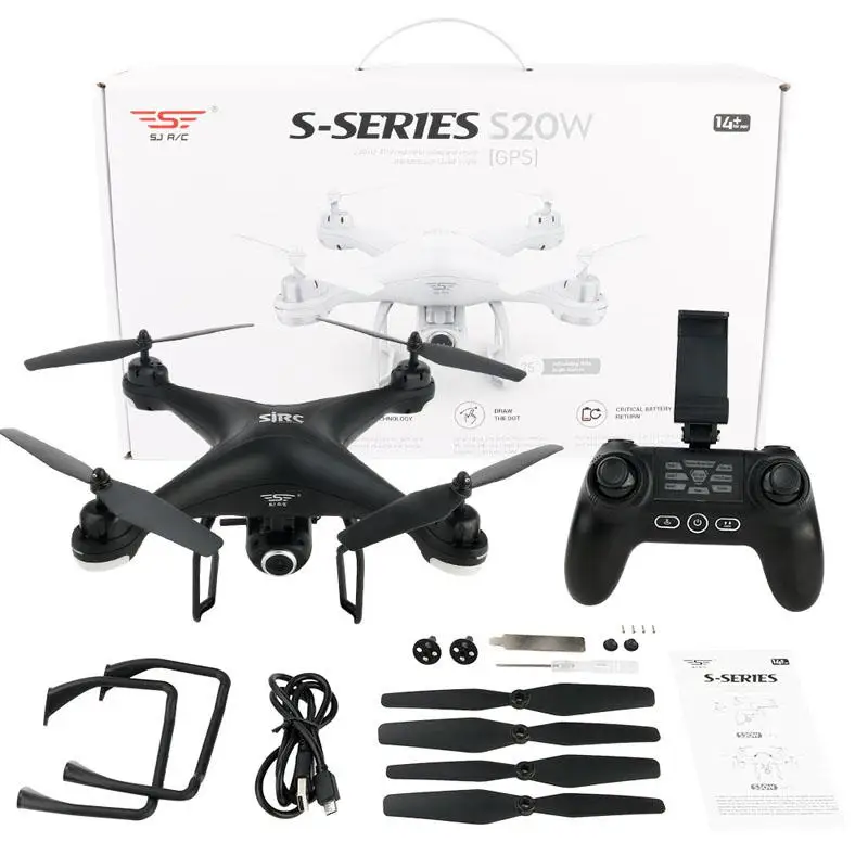 

Dual GPS Dynamic Follow WiFi FPV RC Drone with Adjustable 720P Wide Angle HD Camera RC Racing Quadcopter VS S70W S30W