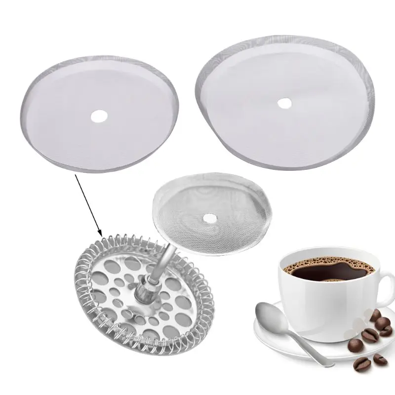 

Middle Size Portable Removable Coffee Pot Filter Net Precise Mesh Refillable Making Tools