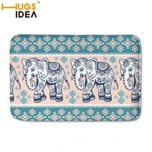HUGSIDEA слон дверной коврик коралловый флис пол Впитывающий Коврик входная дверь коврик противоскользящие кухонные ковры спальня коврик для прихожей