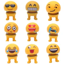 Vehicle Express Pack Spring Doll Shaking Head Funny Creative Car Interior Spring Expression Doll Yellow Vehicle Express Pack Spring Doll Shaking Head Funny Creative Car Interior Spring Expression Doll Yellow