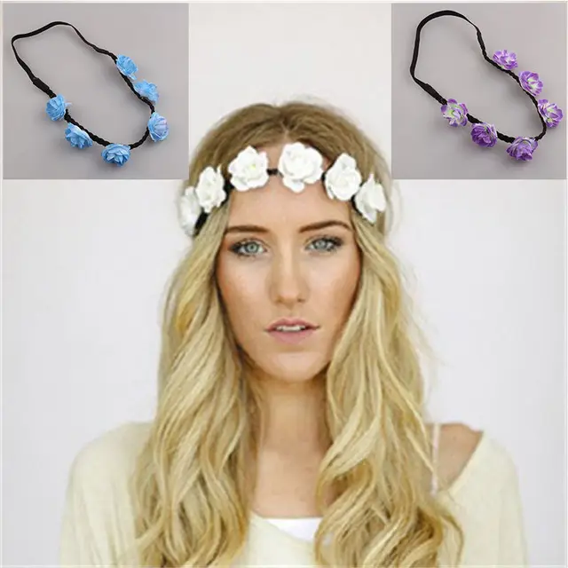 Floral Headdress Head Ring Flower Headbands Hair bands Popular Wedding Photo Bride Bridesmaid