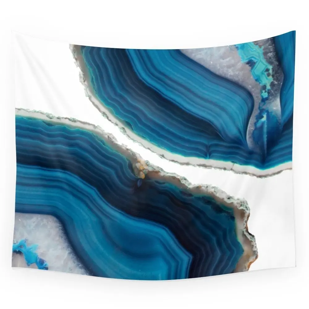 

Blue Agate Wall Tapestry Large