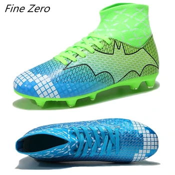 

Unisex Soccer Sneakers Hot Sale Mens Soccer Cleats High Top Ankle Football Shoes Long Spikes Outdoor Soccer Traing Boots For Men
