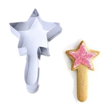 Популярный 1 шт./лот, Рождественская серия, волшебная палочка, резак для печенья, кухонные аксессуары, палочки из нержавеющей стали, инструменты для украшения торта