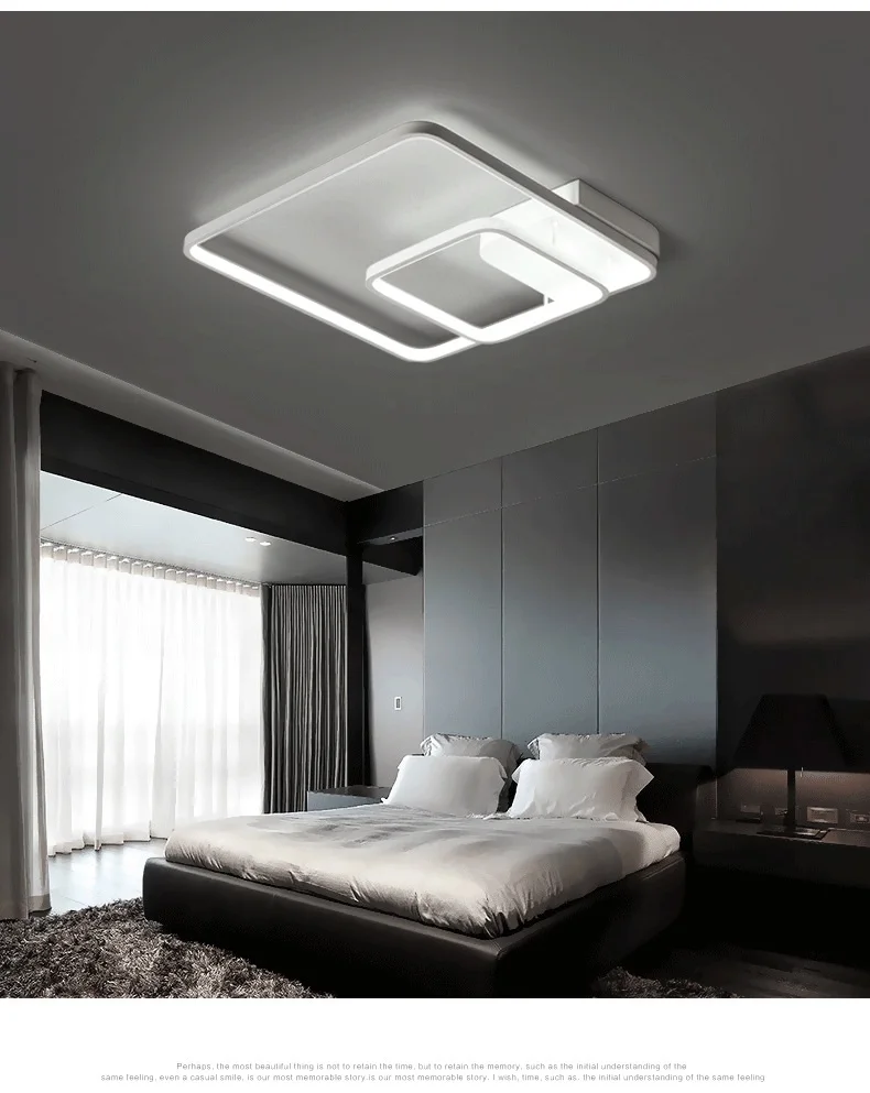 modern led ceiling lights for living room bedroom minimalist square ceiling lamp 4