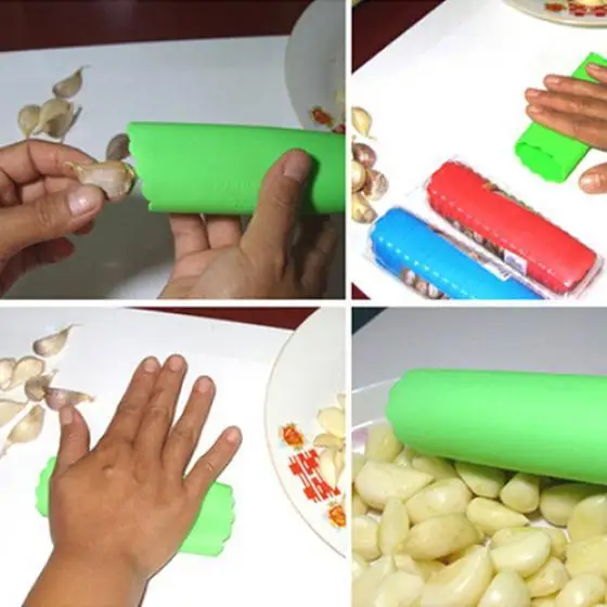 

Urijk 1PC Creative Garlic Peeler Magic Helper Portable Mini Kitchen Accessories Gadget Colorful Useful Kitchen Tools