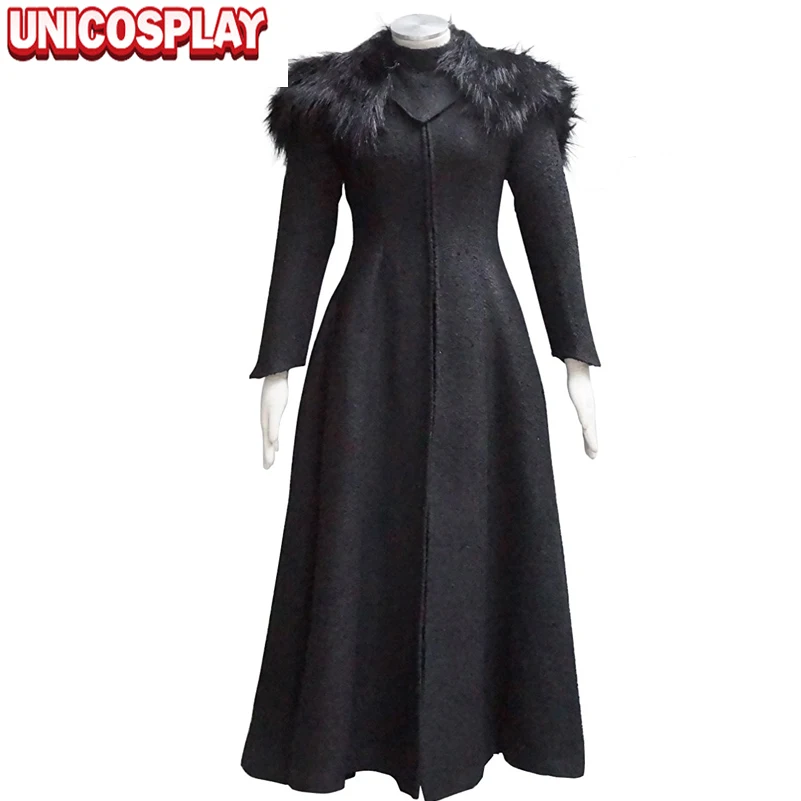 

Game of Thrones Queen Cersei Lannister Cosplay Costume Halloween Party Black Dress Winter Costumes for Women Adults Female Gown