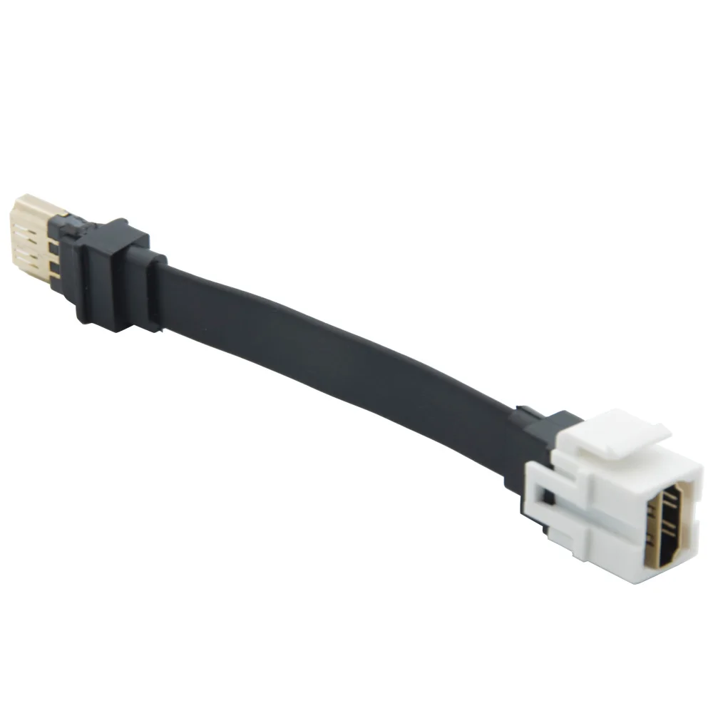 Разъем keystone HDMI с плоским кабелем длиной 15 см|Умные розетки| |