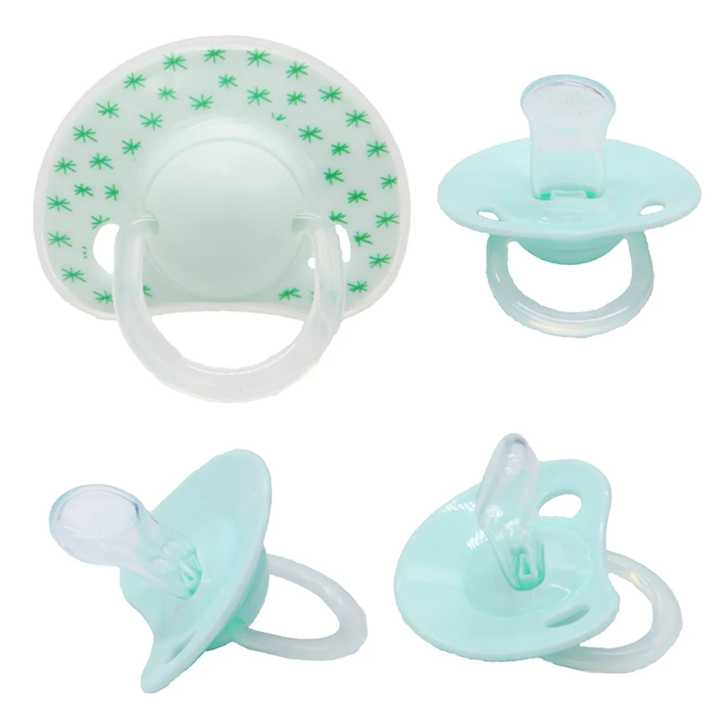 Flat Thumb Baby Infant Toddler Pacifier Silicone Teat Nipple Soother Sucking Teether Toy 2Colors