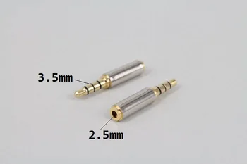 

100pcs/Lot, 3.5mm Jack 4pole Audio Adapter Male Plug to Jack 2.5mm 4pole Female Jack Socket Earphone Extended Connector Adapter