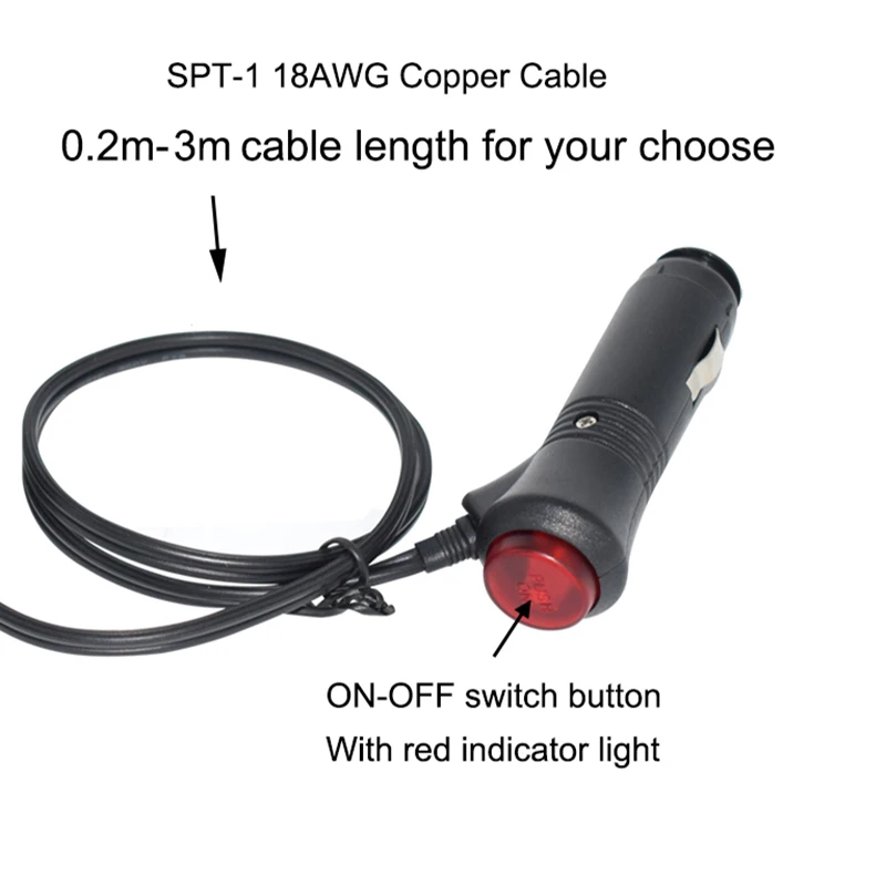 1 to 2 Car Cigarette Lighter 10A 12v 24v Power Charger Adapter Way Socket Splitter Plug With ON OFF Switch Button|car cigarette lighter|socket