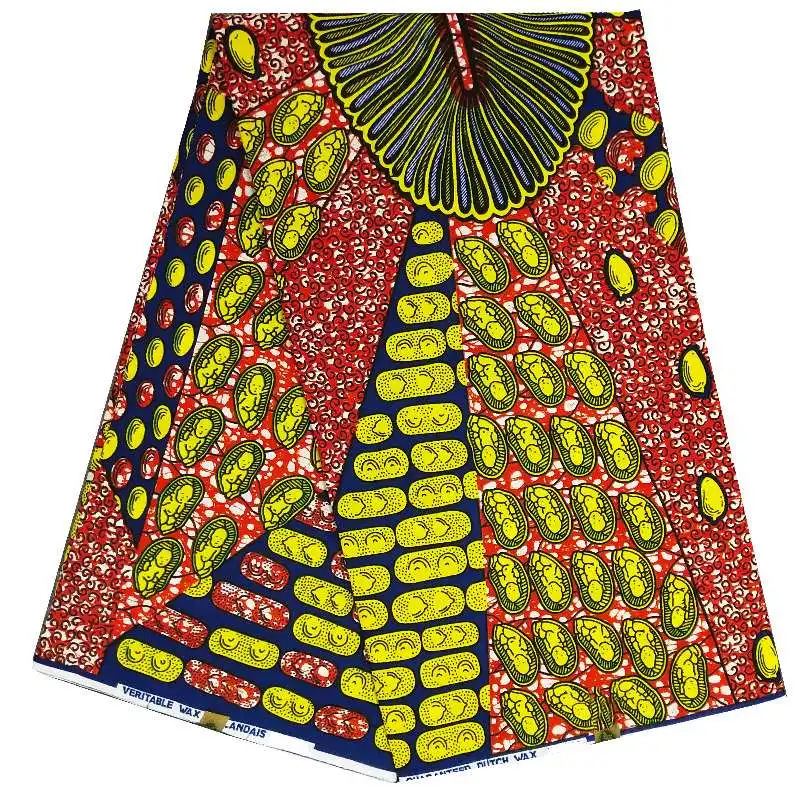 

Hollandais Wax Print Ankara Nigeria fabric African Wax 100% Cotton Print Fabric 6yards/lot Hollandais Wax For Sewing Material