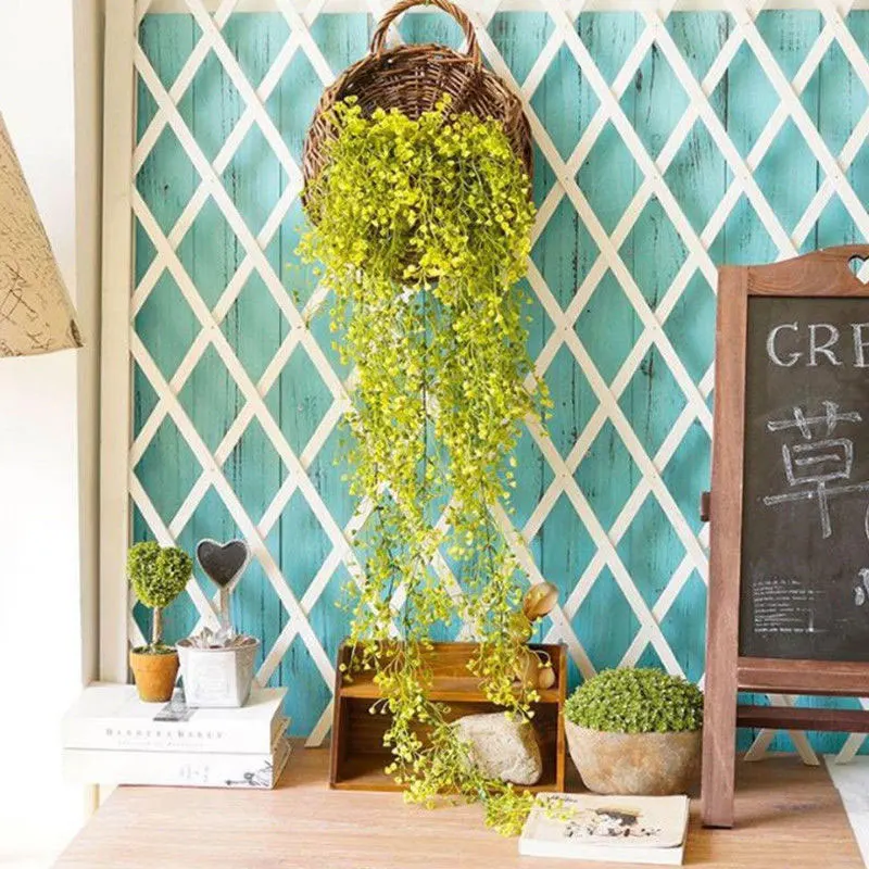 

Artificial Ivy Vine Artificial Flowers With Green Leaves For Home Wedding Decoration Hanging Garland Home Decor