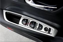 Для Renault Koleos 2017 матовая ABS Chrome/цвет углеродного волокна пластик левый-хан дверная ручка держатель окно Лифт переключатель крышки отделкой