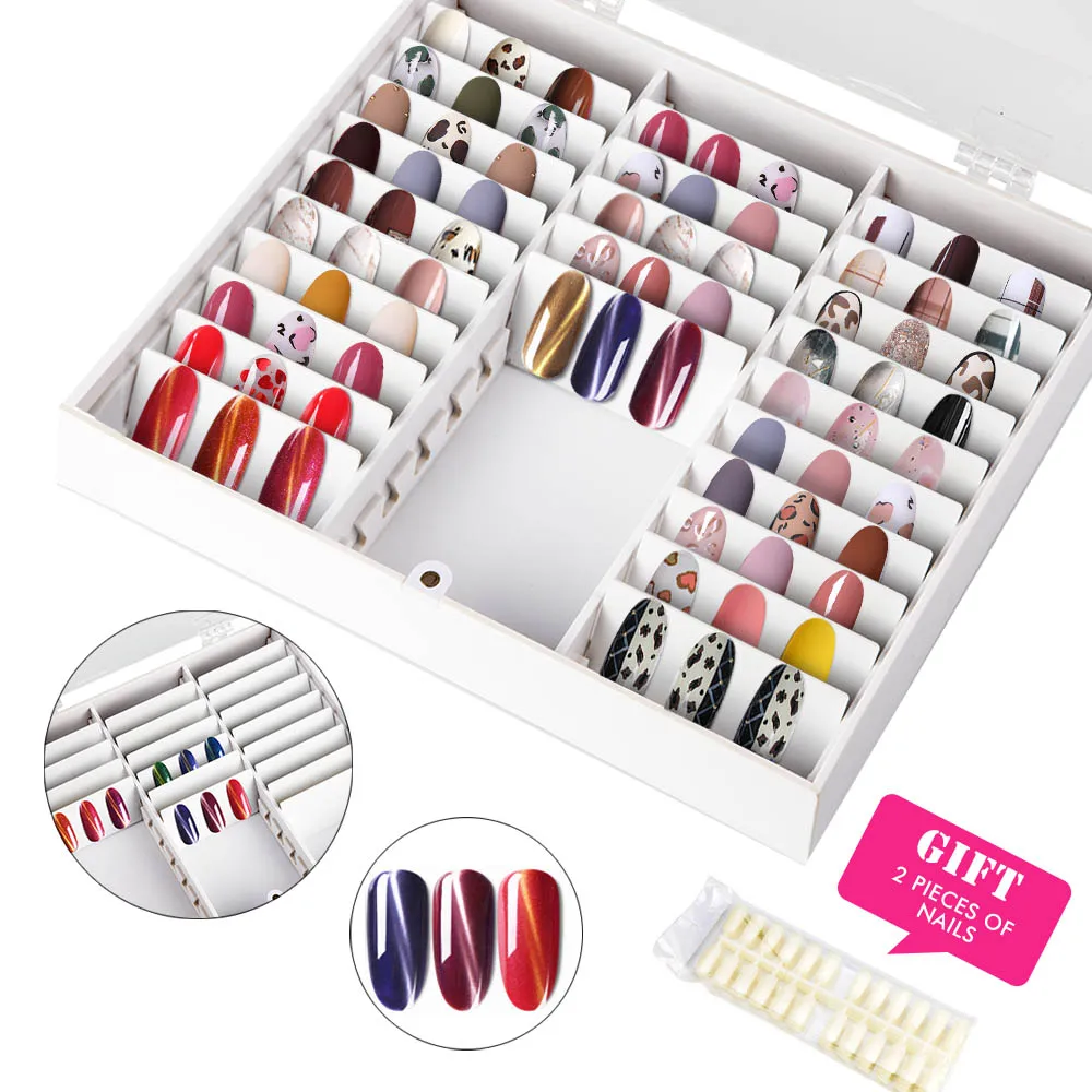

Professional Nail Gel Polish Color Display Box Nail Polish Holder Gel Polish Nail Display Case Box Nail Art Accessories