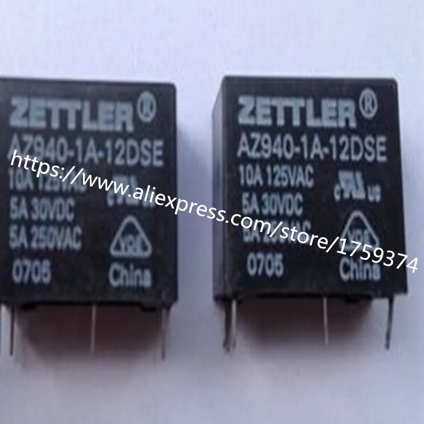 

wholesale 100pcs/lot AZ940-1A-12DSE 5A 4feet relay