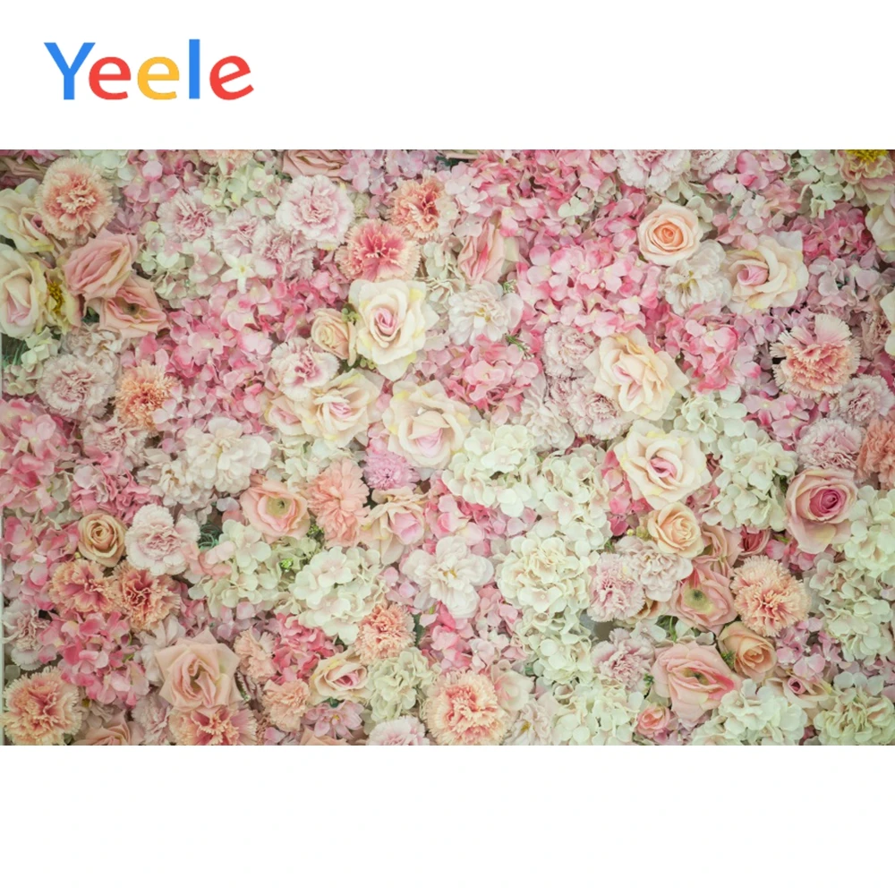 

Yeele Blossom Flowers Background Wall Posters Scene Baby Photography Doll Pet Vinyl Props Photographic Backdrop For Photo Studio