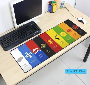 

hot sales Game of Thrones mouse pad 800x300x3mm mousepad laptop padmouse notbook computer gaming mouse pad gamer play mat