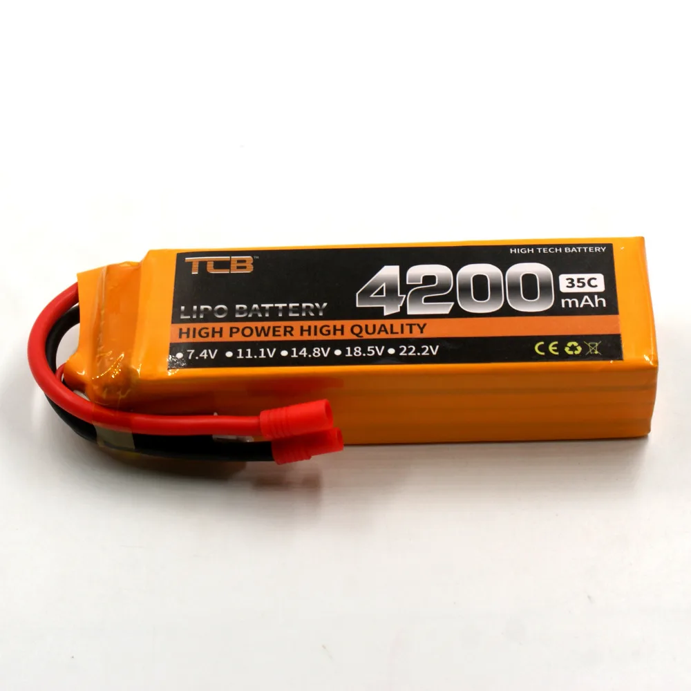 TCB RC toys lipo battery 18.5V 4200mAh 35C 5s for rc airplane Drones