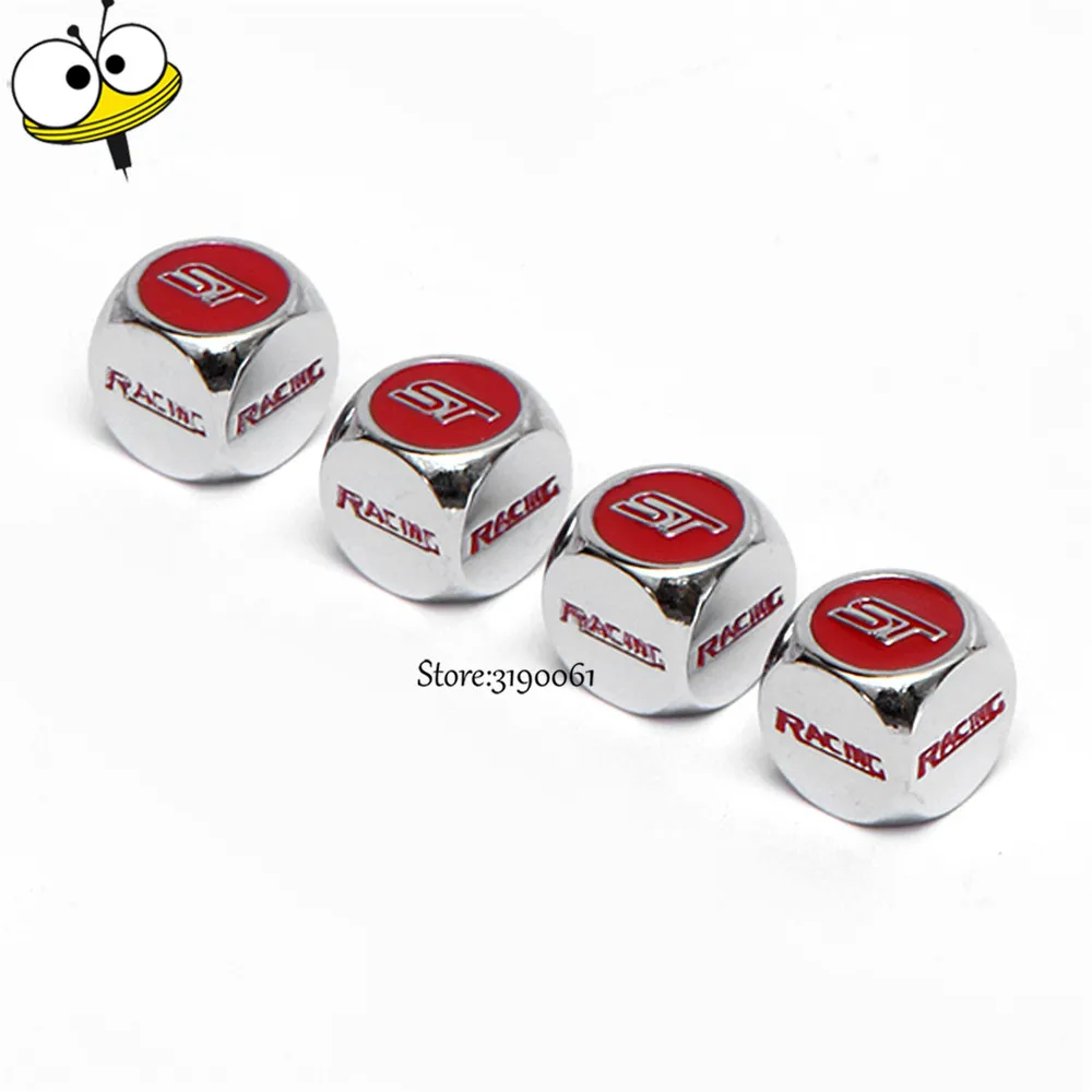 Car Styling Tire Wheels Valve Stem Caps Cover For ST Racing Focus 2 3 4