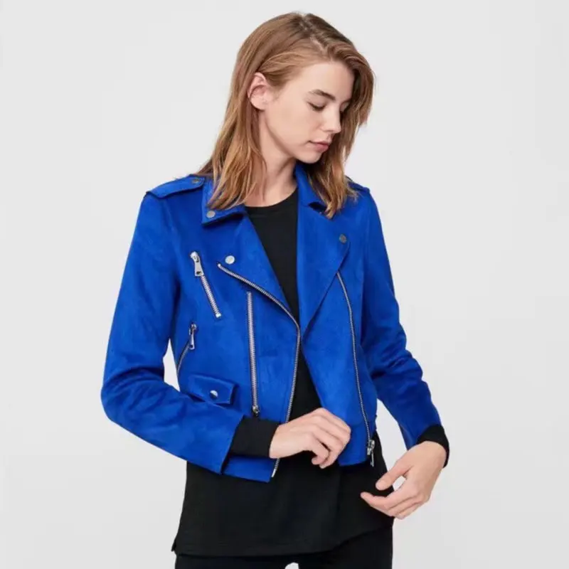 2018 New Fashion Women Spring Autumn Soft Faux Leather
