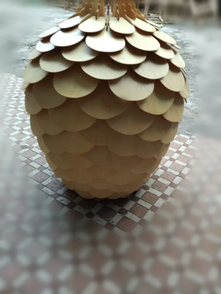 OAK Wooden Pinecone Pendant Hanging Lights