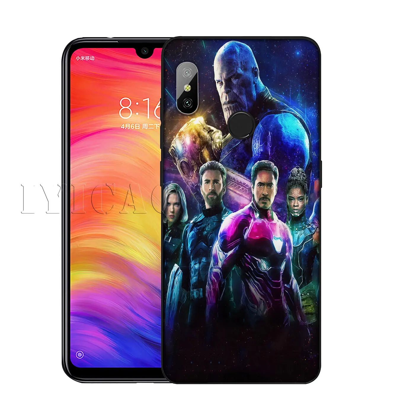 IYICAO Thanos vs avengers Endgame Marvel Soft Silicone Case for Xiaomi Mi 9 8 A2 Lite A1 6 6X pocophone f1 MAX 3 mi9 mi8 mia2