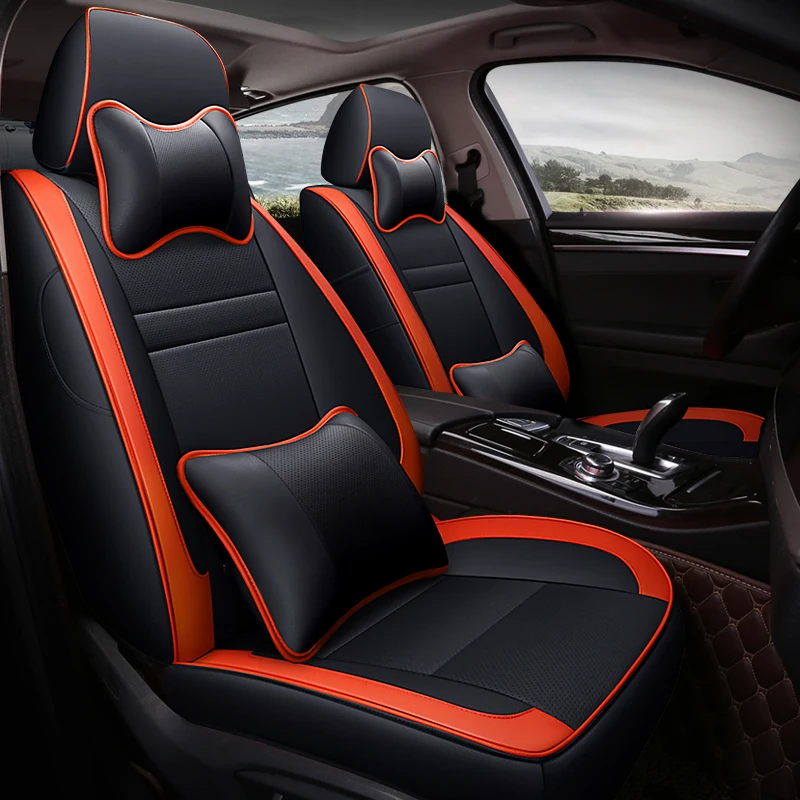 

custom leather car seat covers For ssangyong kyron actyon korando rexton accessories covers for vehicle seat