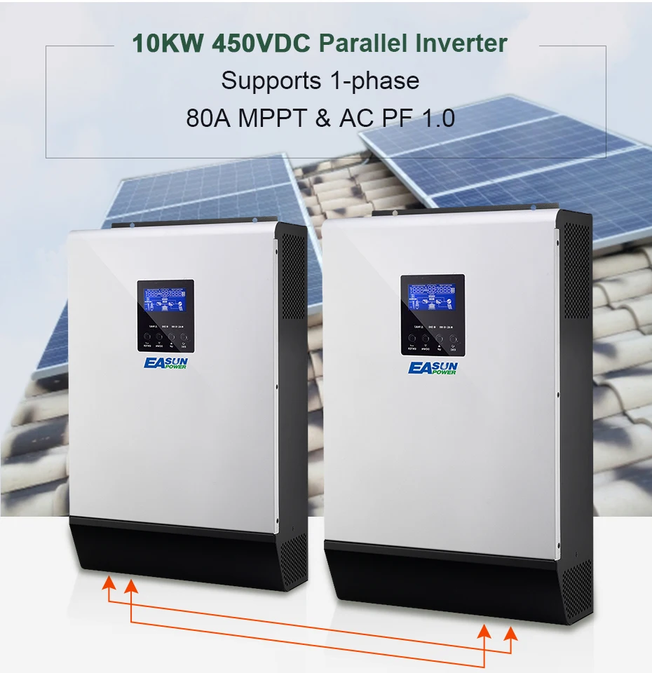 EASUN POWER 10KW 450Vdc  Solar Inverter 80A MPPT Parallel Inverter 48V 230V Pure Sine Wave Hybrid Inverter 80A Battery Charger_01