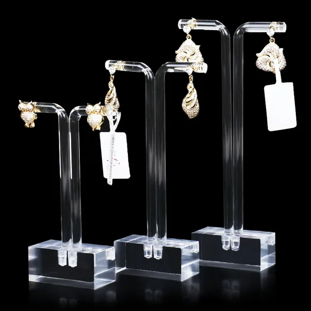 Lot Of 3 Clear Acrylic Earrings Display Holder Jewelry Lot Of 3 Clear Acrylic Earrings Display Holder Jewelry Stand Jewellry