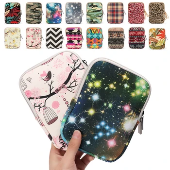 

2020 new canvas print sleeve eReader Tablet bag for Amazon Kindle Paperwhite 1 2 3 4 2018 6 inch cover ebook cover