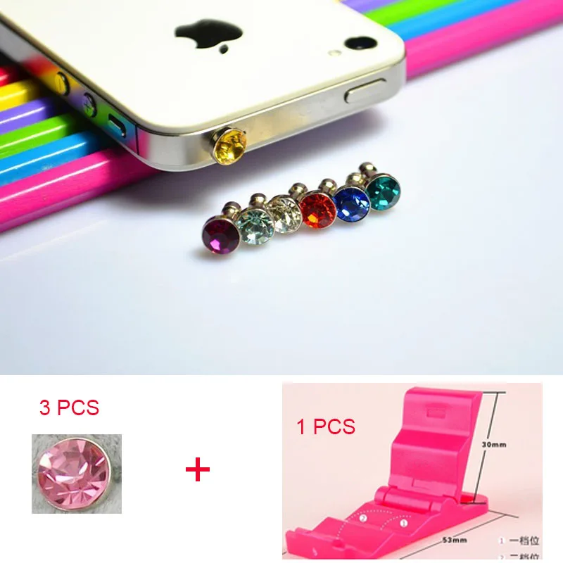 3 + 1 pcs Dust Plug Headphone Plugs Stopper Cap Gadgets Mobile Phone