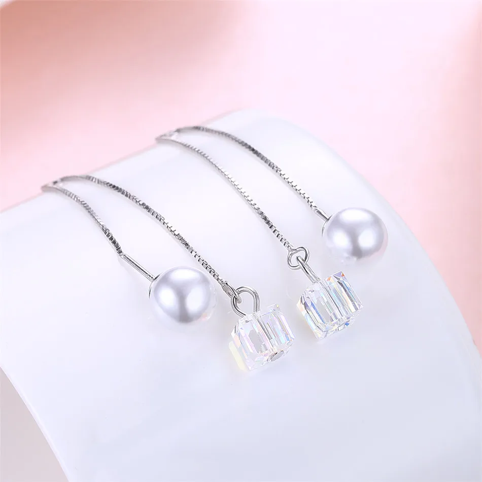 925 sterling silver Sugar Chain dangle Earrings (5)