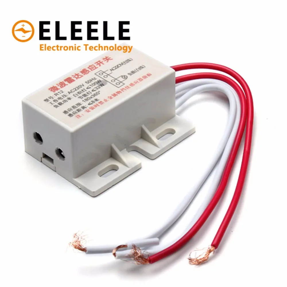 

220V Auto Infrared Body Motion Sensor PIR Sensing Switch Microwave Radar Sensor PN35