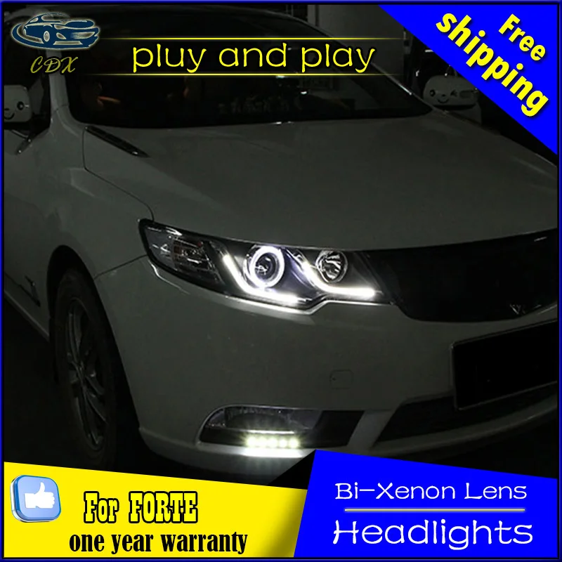 Car Styling Head Lamp for Kia Forte Headlights 2011 2014 Cerato LED