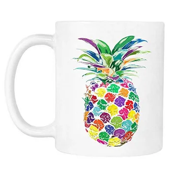 

Colorful Pineapple Gift Novelty Ceramic Coffee Mug Tea Cup