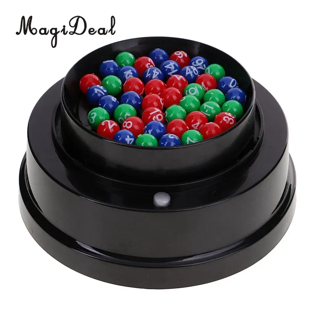MagiDeal Mini Electric Lucky Number Picking Machine for Lottery Bingo Games Party Nightclubs Cafes Karaoke Dance Halls Gag Toy