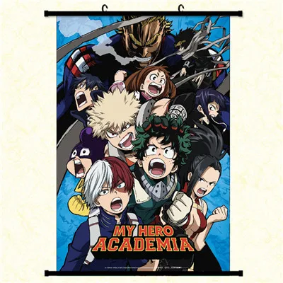 Anime Manga Boku No Hero Academia My Hero Academia Wall Scroll Painting 40x60 Picture Wallpaper Stickers Poster 001 Painting Calligraphy Aliexpress