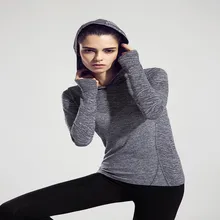 High quality Women Sport Hoodies Running sweater Coat Quick-dry Long-sleeved Sweatshirt Fitness Outerwear Breathable Hoodies