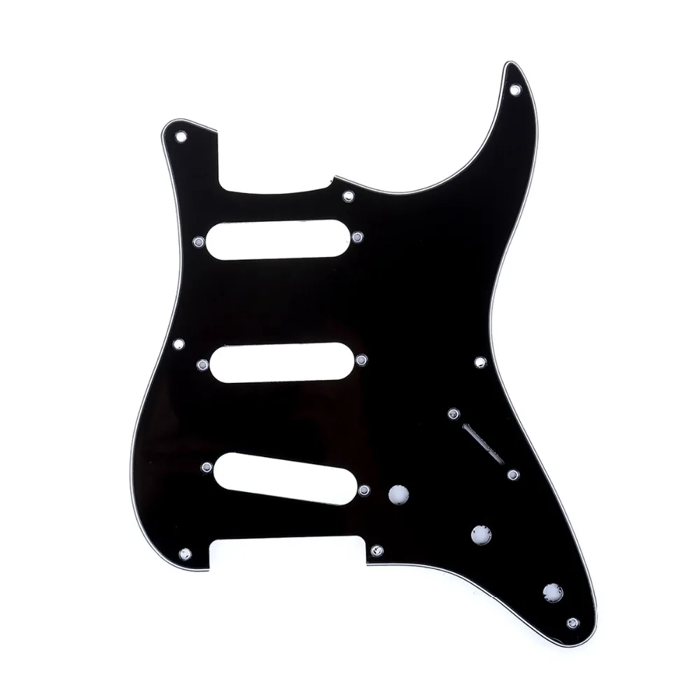 

Musiclily Pro 8-Hole 50s 57 Vintage Style Strat SSS Guitar Pickguard for American Stratocaster